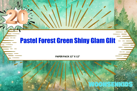 Download Top Pastel Forest Green Shiny Glam Glitter Textures Watercolor Png Kdp Digital Paper - Texture Collection
