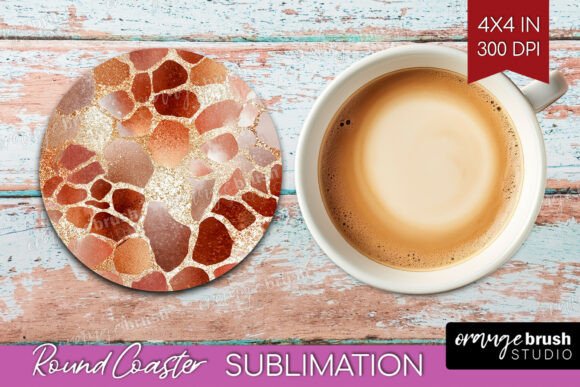Download Rose Gold Texture Round Coaster PNG - Texture Collection