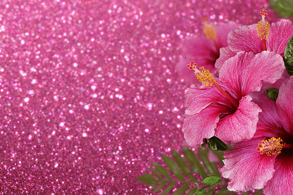 Download Pink Glitter Floral Texture - Texture Collection