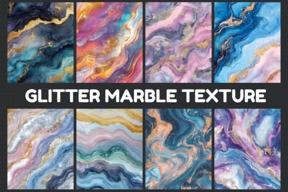 Download Glitter Marble Texture Digital Paper - Texture Collection
