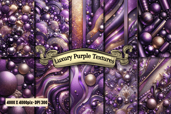 Download Luxury Purple Textures Digital Paper - Texture Collection