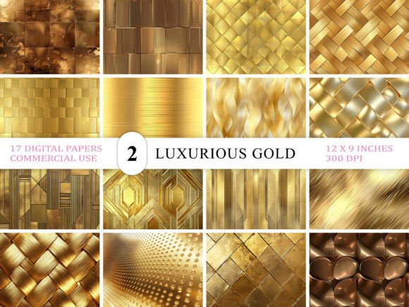 Download Luxurious Gold Metal Texture Bundle - Texture Collection