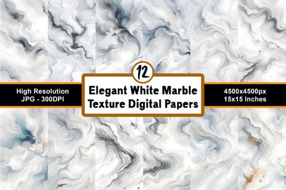 Download Elegant White Marble Texture Paper Packs - Texture Collection