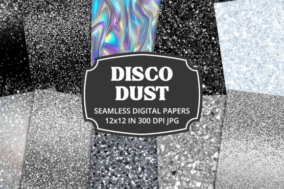 Download Disco Dust Silver Textured Glitter Paper - Texture Collection