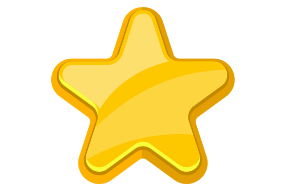 Download A Yellow Star with a Shiny Surface - Shiny surface Collection