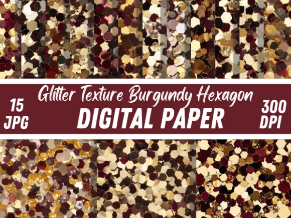 Download Glitter Texture Burgundy Hexagon Pattern - Texture Collection