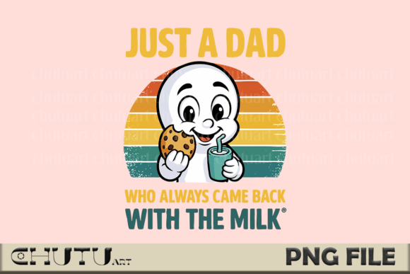 Download Just a Dad PNG - Funny Retro Ghost - Retro Collection