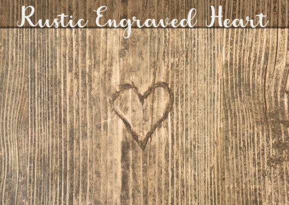 Download Rustic Engraved Heart Brown Wood Texture - Texture Collection