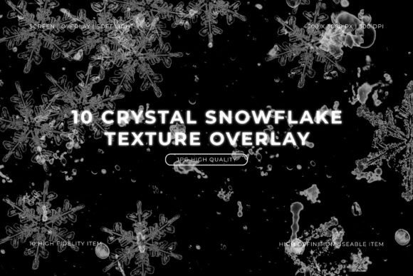 Download Crystal Snowflake Texture Overlay - Texture Collection