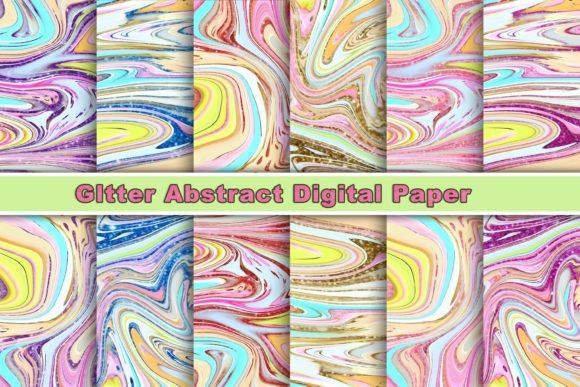 Download 6 Liquid Glitter Texture Digital Paper - Texture Collection
