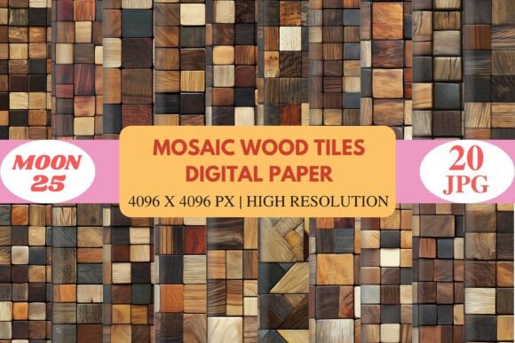 Download Mosaic Wood Tiles Texture Pack - Texture Collection