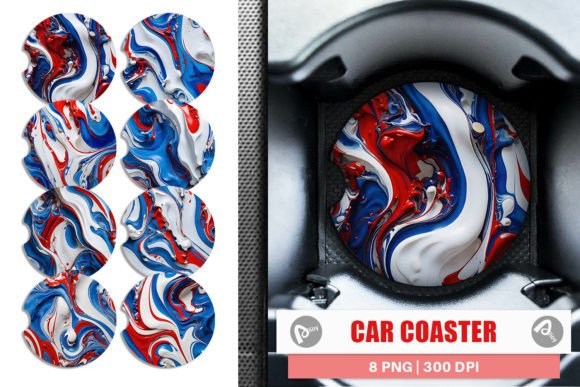 Download Car Coaster 4th July Marble Texture - Texture Collection