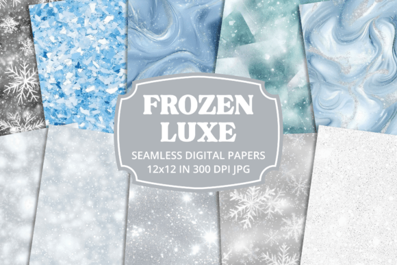 Download Frozen Luxe Winter Glitter Textures Digital Paper - Texture Collection