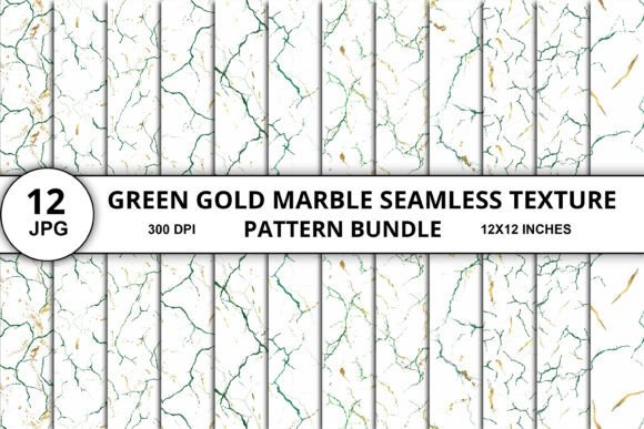 Download Green Gold Marble Texture Pattern Bundle - Texture Collection