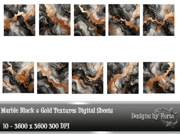 Download Black &amp; Gold Marble Paper Textures - Texture Collection