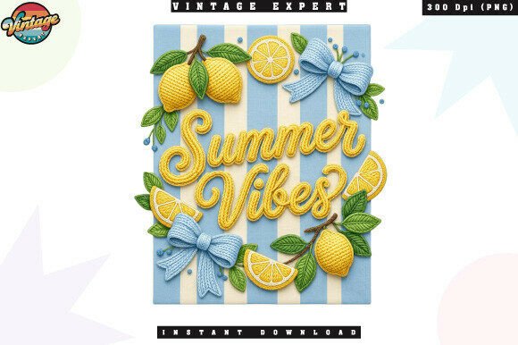 Download Summer Vibes Lemon Crochet Yarn Faux PNG - Crochet yarn faux Collection