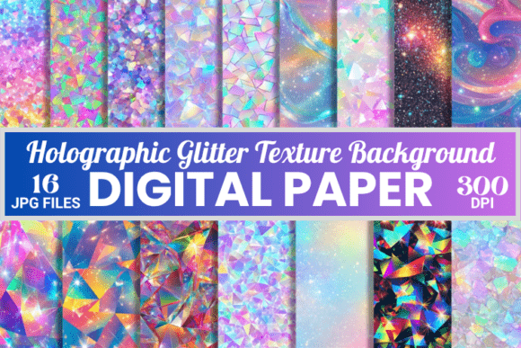 Download Holographic Glitter Texture Digital Paper - Texture Collection