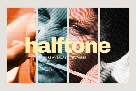 Download 12 Halftone Overlay Textures - Texture Collection